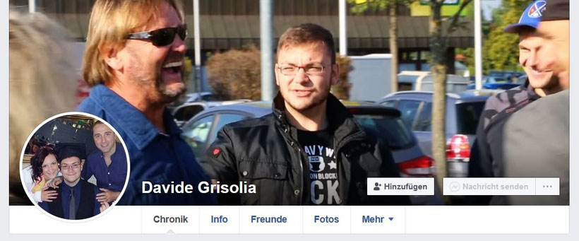 Screenshot/Quelle: https://www.facebook.com/davide.grisolia.7/