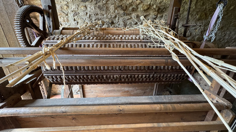 Machine à lainer ou “Laineuse“ (moulin à foulon du Gaumier (Cugand - 85)