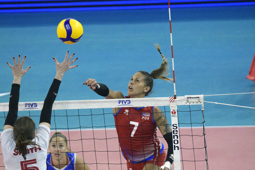 Stephanie Enright anotó 24 puntos para liderar a Puerto Rico en la victoria / foto por NORCECA