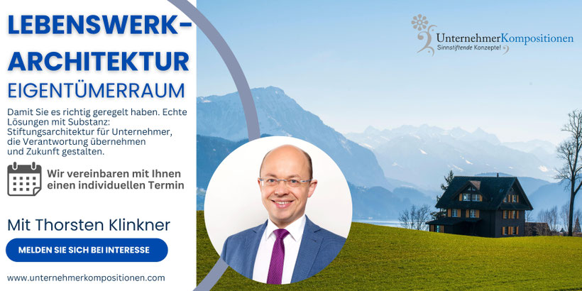 Ihr persönlicher Workshop um die richtige Strategie Ihrer Familienstiftung zu erarbeiten.
