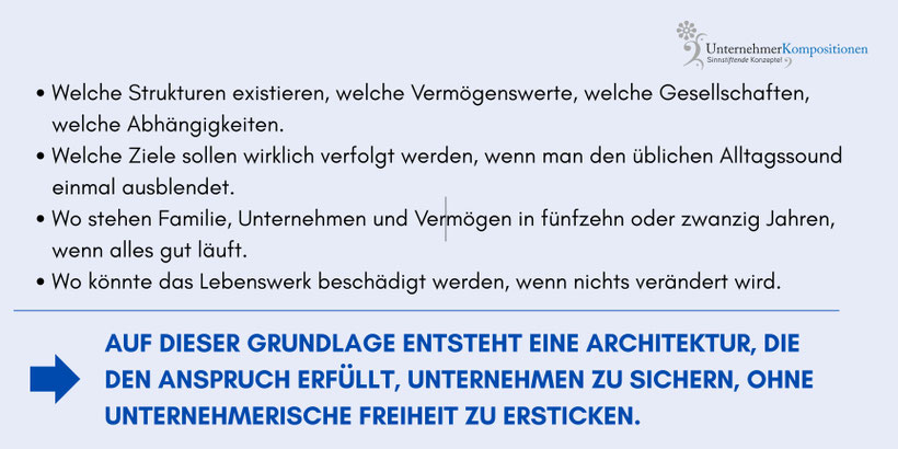 Das Lebenswerk mit der Familienstiftung sichern.