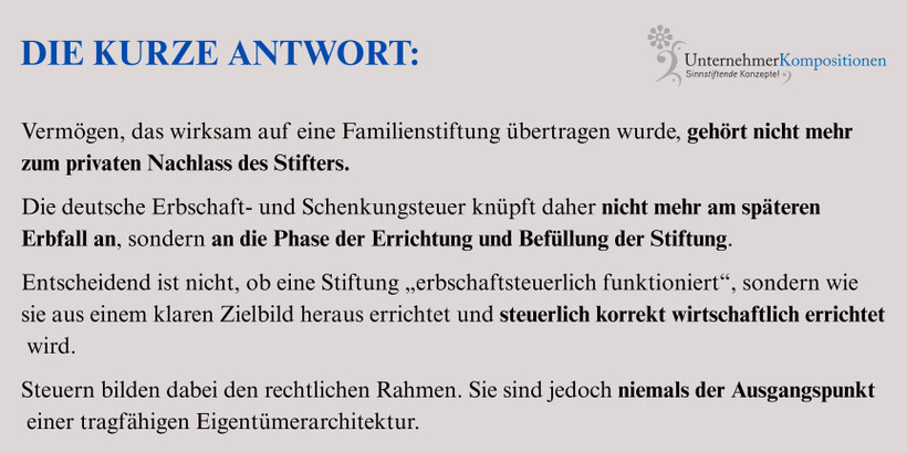 Vermögensschutz mit der Liechtensteiner Familienstiftung