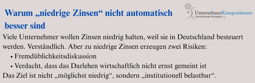 Zinsgestaltung bei Darlehens an eine Liechtensteiner Familienstiftung