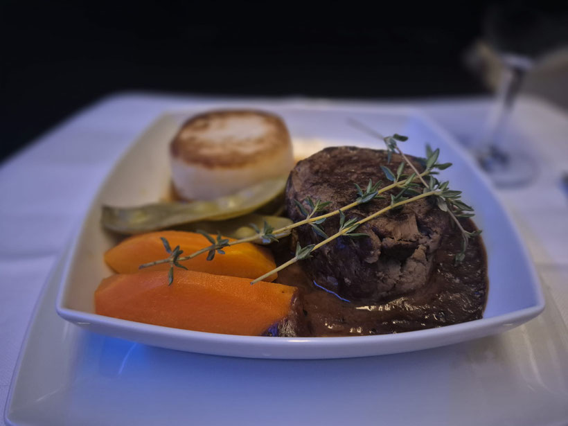 Rinderfilet Condor Business Class 3 Gänge Menü