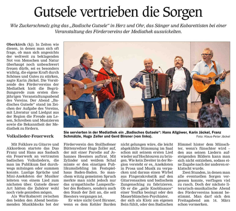 Mittelbadische Presse, ARZ, 28.1.2025