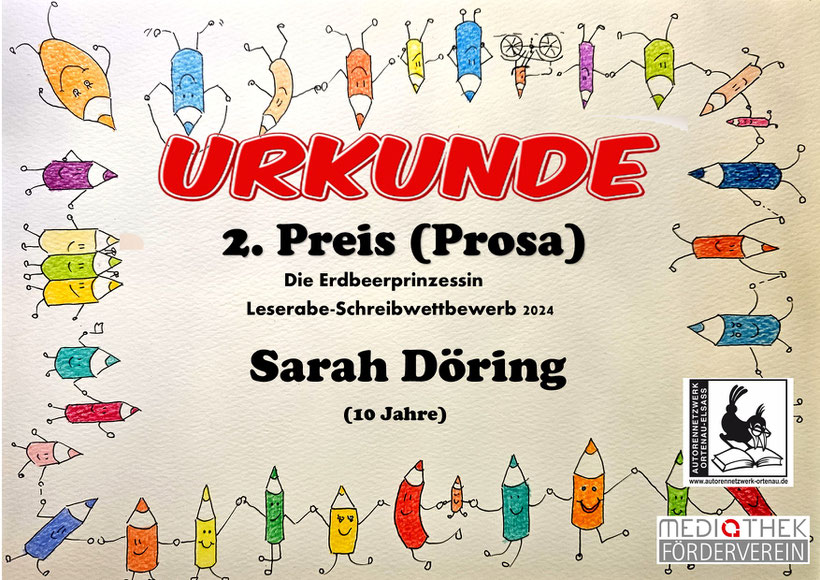Alle Rechte am Bild der Buntstiftkette bei Annemone Ackermann