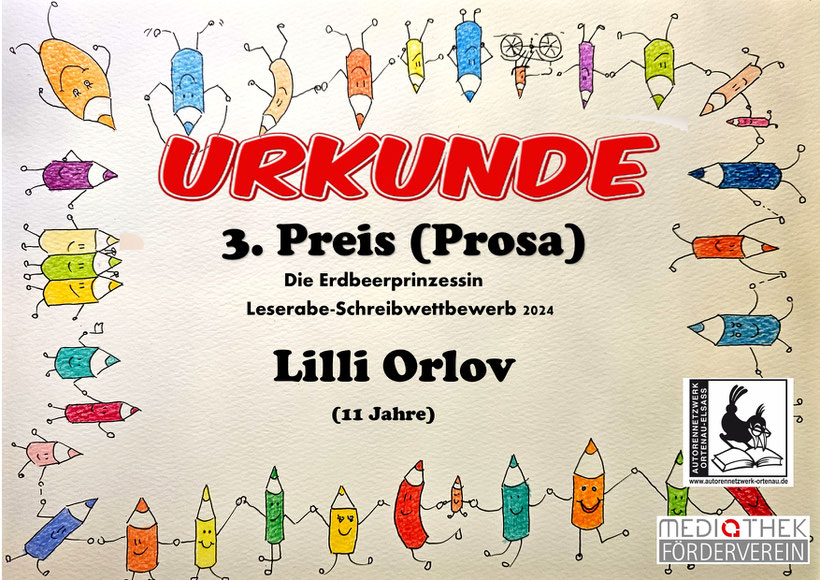 Alle Rechte am Bild der Buntstiftkette bei Annemone Ackermann
