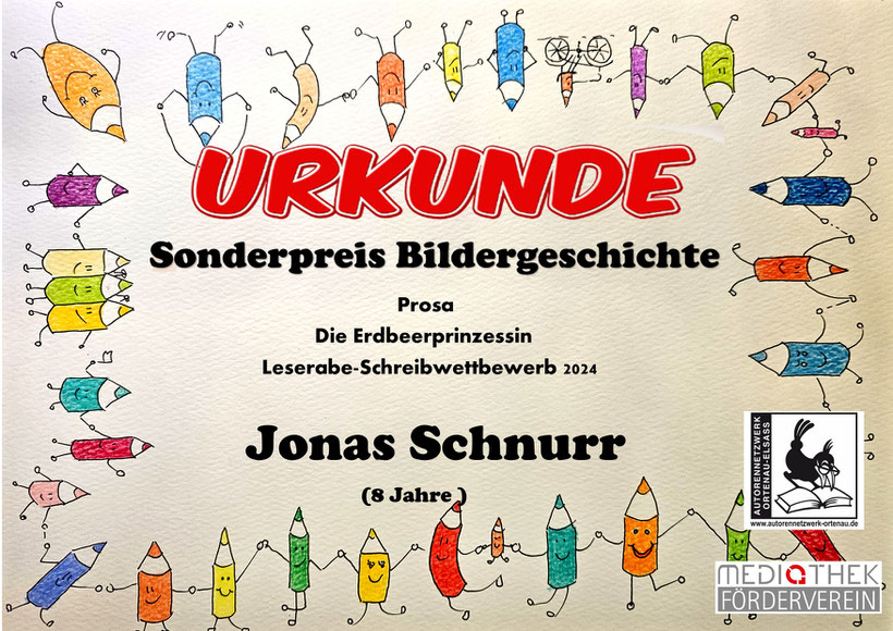 Alle Rechte am Bild der Buntstiftkette bei Annemone Ackermann