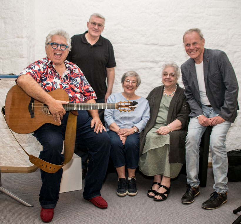 von links: Gerd Birsner, Peter Winter, Brigitta Neidig, Karin Jäckel, Klaus-Ulrich Moeller   Foto: Klaus-Peter Jäckel