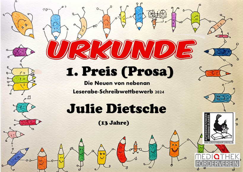Alle Rechte am Bild der Buntstiftkette bei Annemone Ackermann