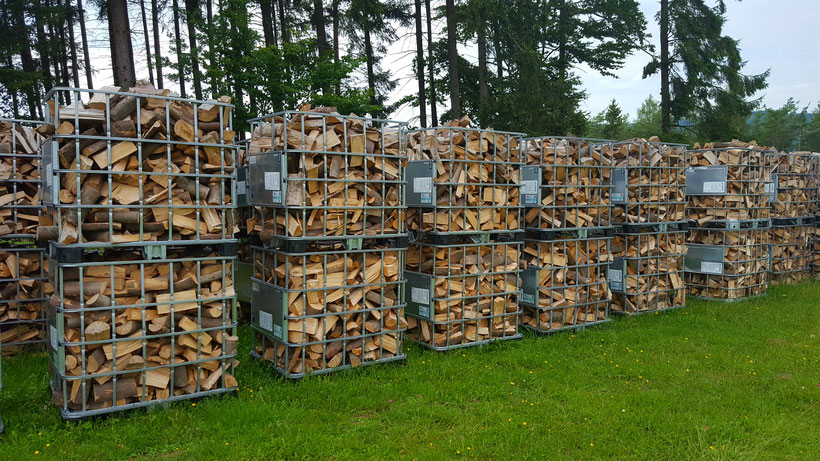 Lagerung von Brennholz - Baum Könige, Brennholz, Baumfällungen und