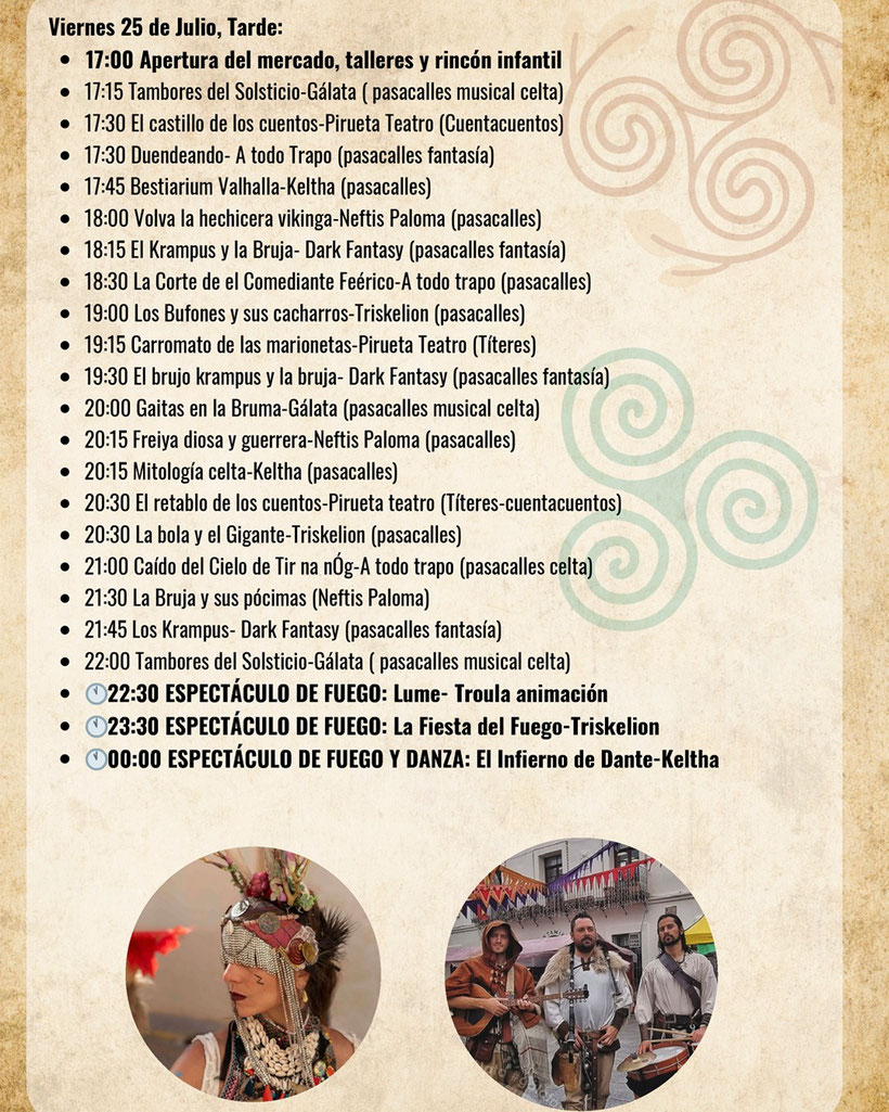 Programa de la Feira Celta de Porto do Son