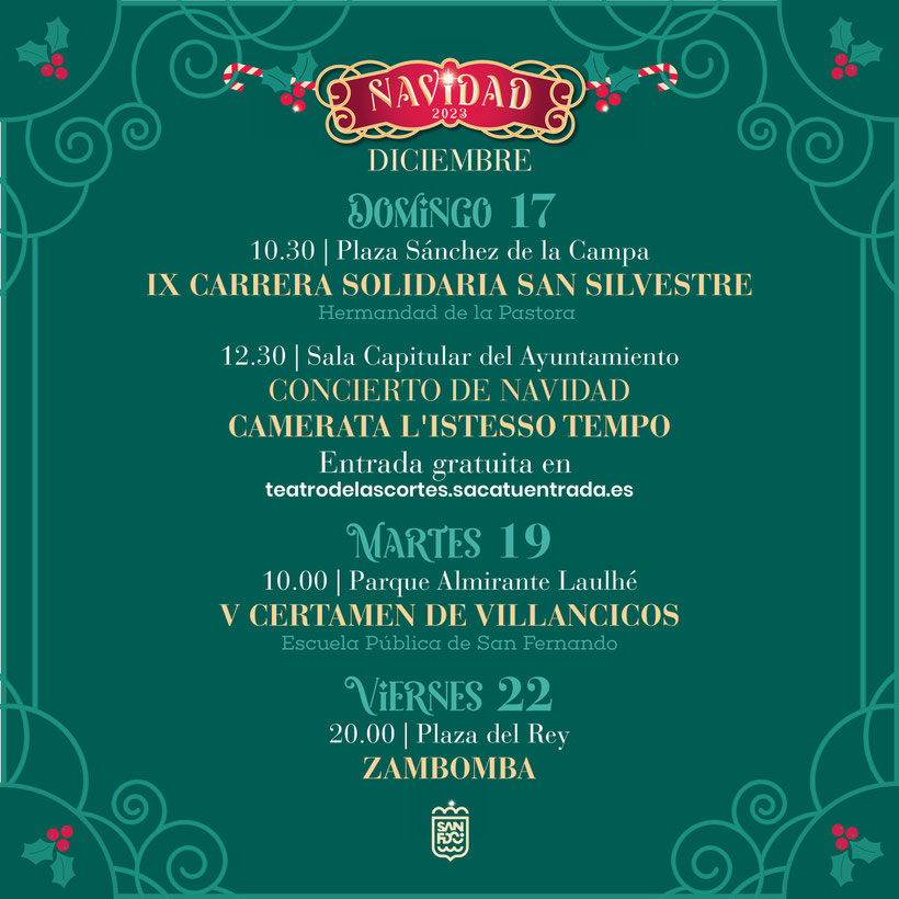 Programa de la Navidad en San Fernando