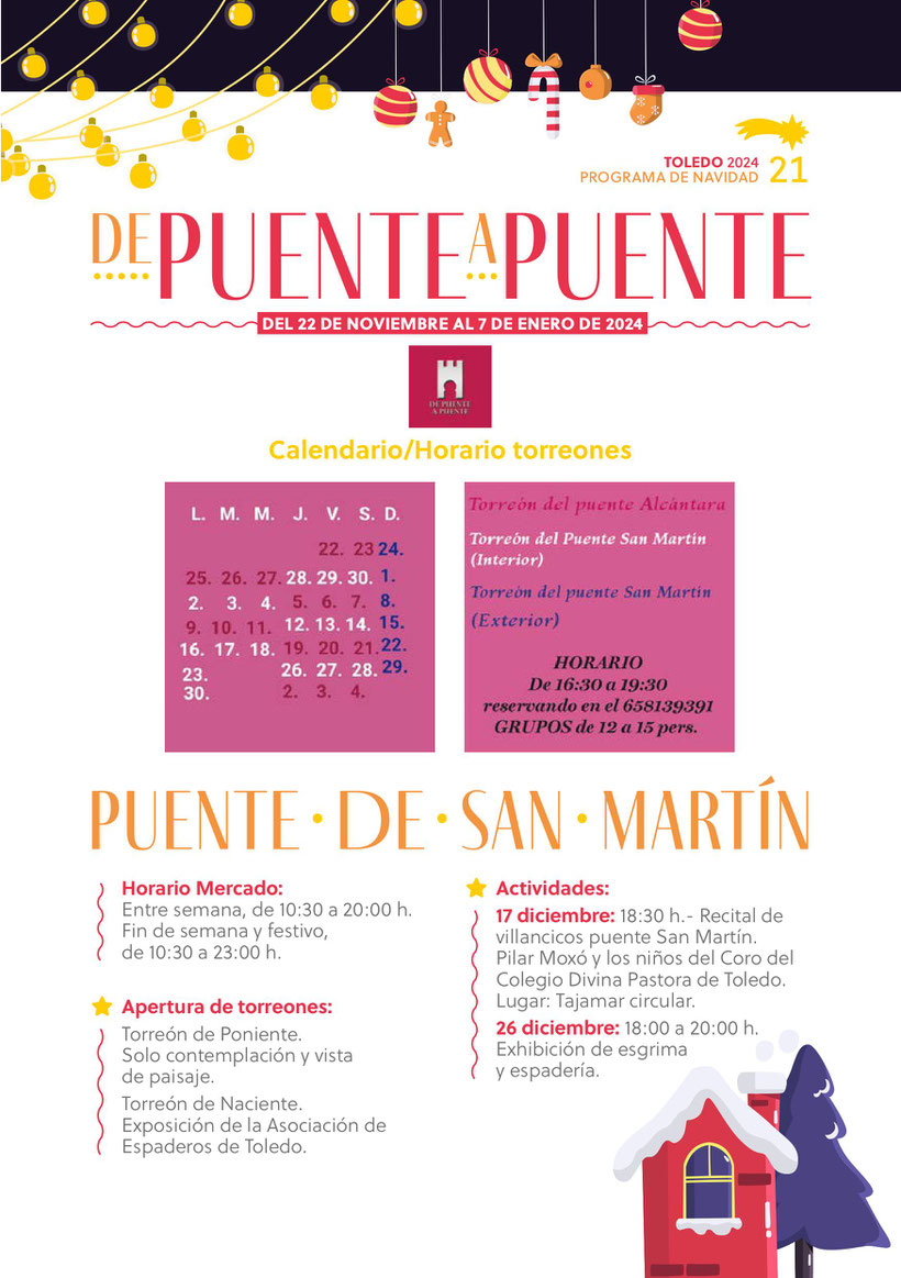 Programa de la Navidad en Toledo