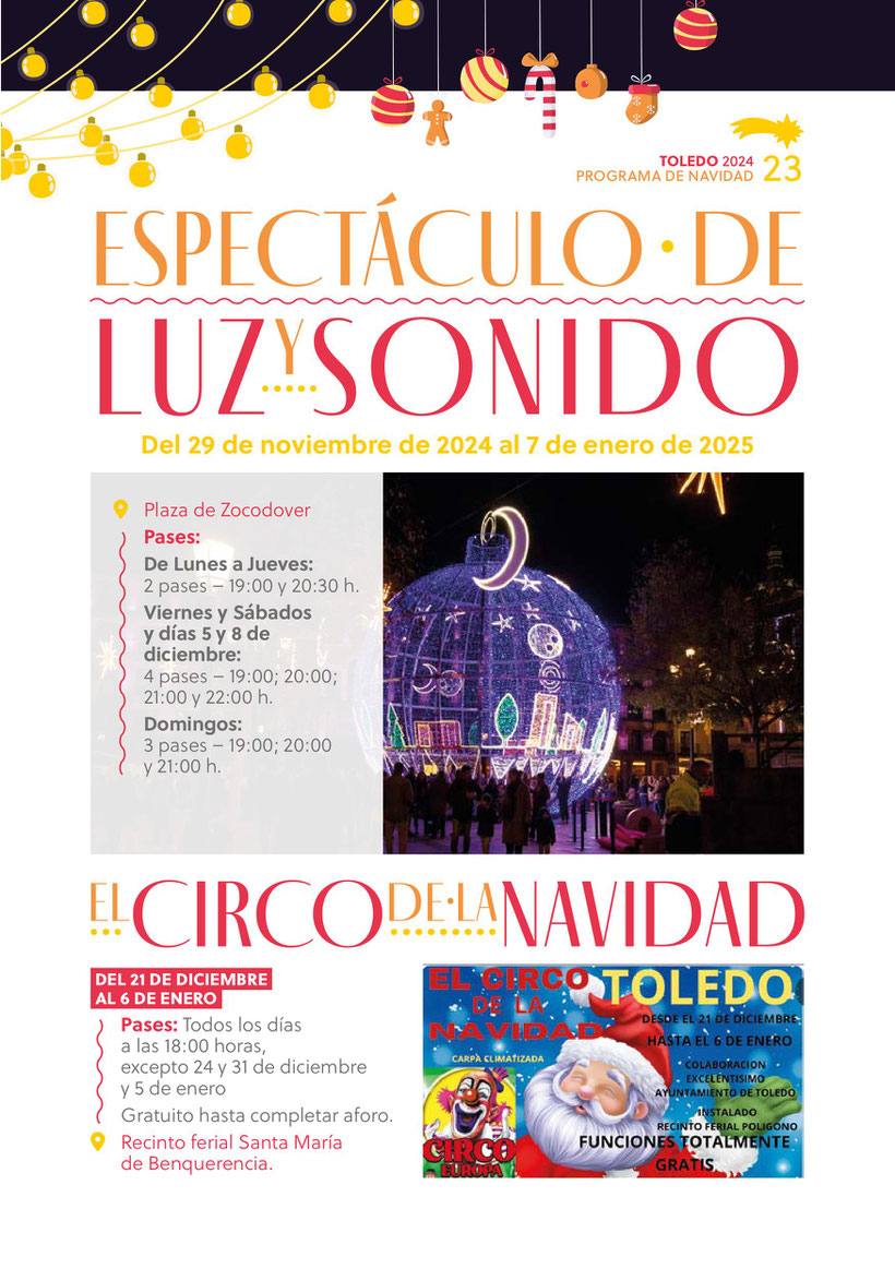 Programa de la Navidad en Toledo