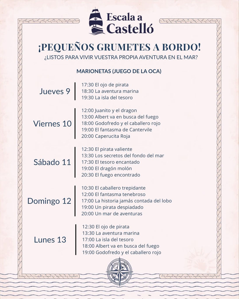 Programa de Escala a Castellon