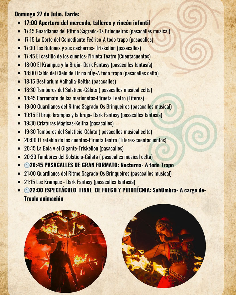 Programa de la Feira Celta de Porto do Son