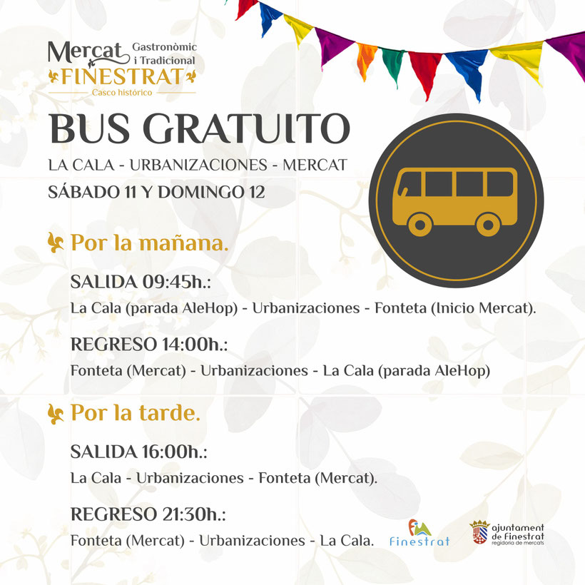 Programa del Mercado Gastronomico y Tradicional de Finestrat