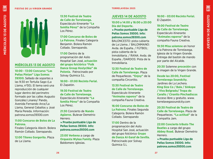 Programa del Mercado Medieval y Fiestas de Torrelavega