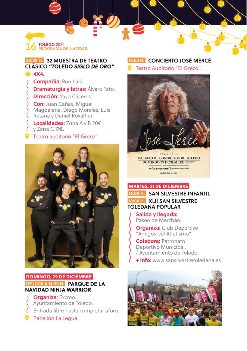 Programa de la Navidad en Toledo