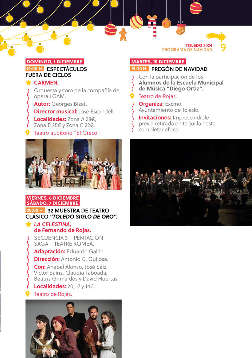 Programa de la Navidad en Toledo