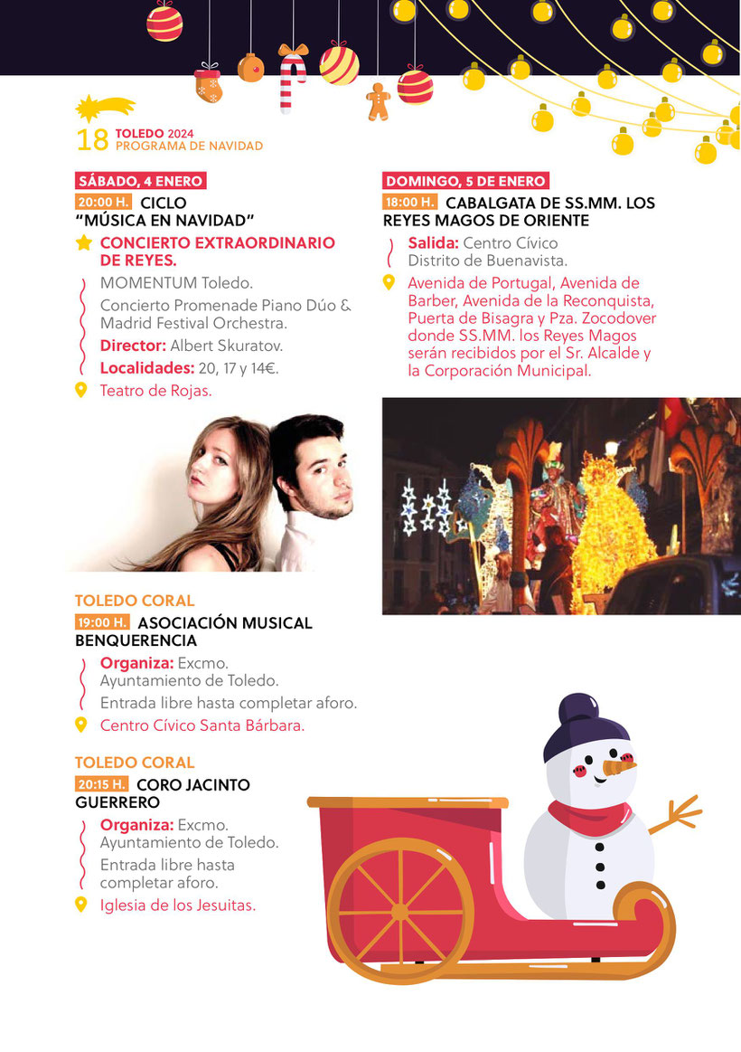 Programa de la Navidad en Toledo