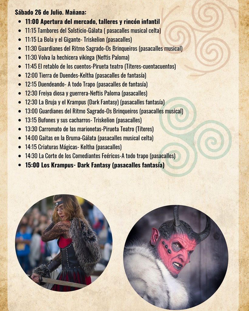 Programa de la Feira Celta de Porto do Son