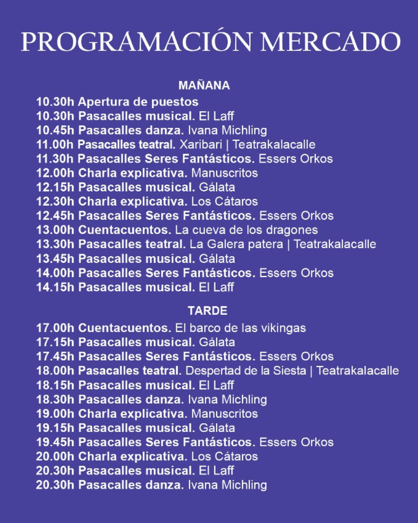 Programa del Mercado Medieval de Mutxamel