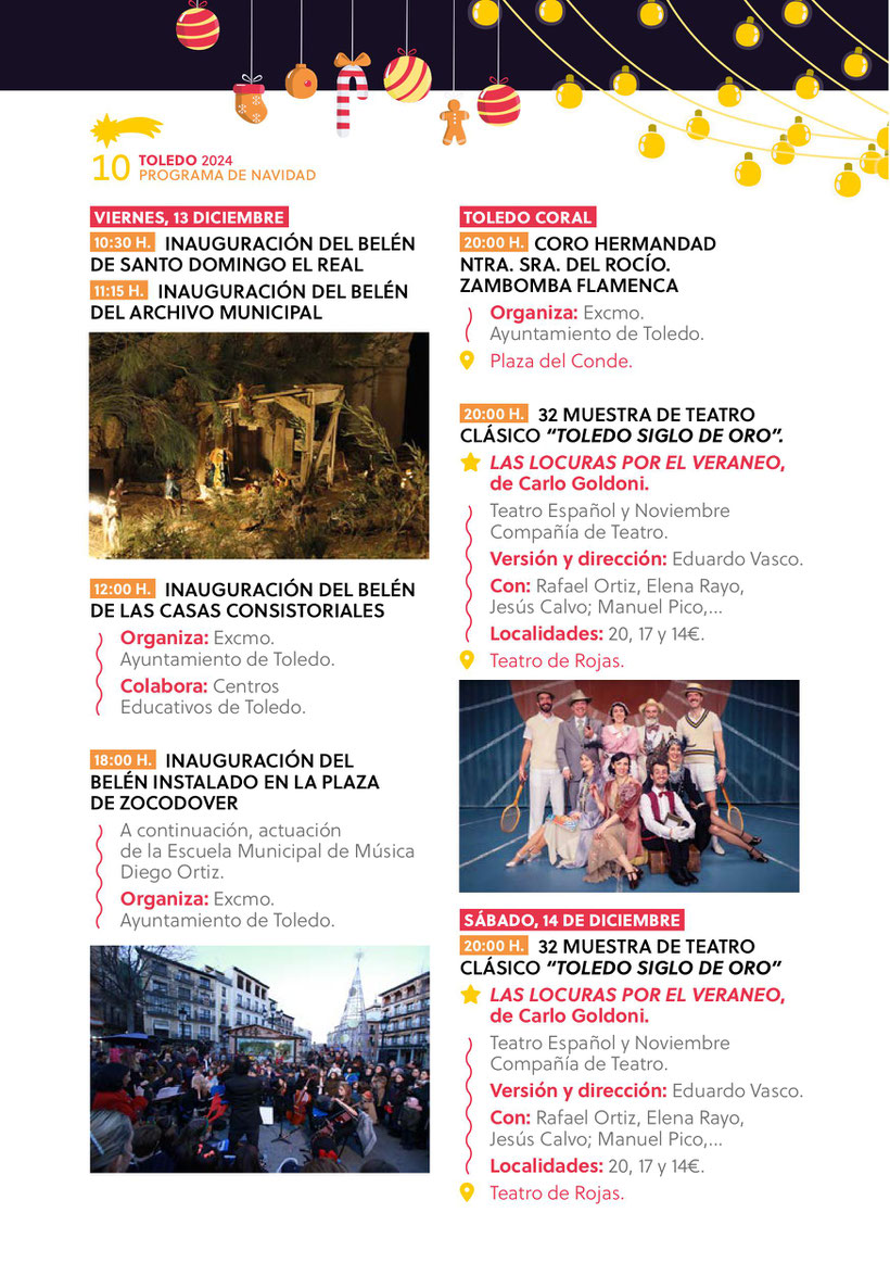Programa de la Navidad en Toledo