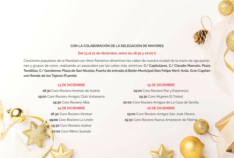 Programa de la Navidad en Cordoba