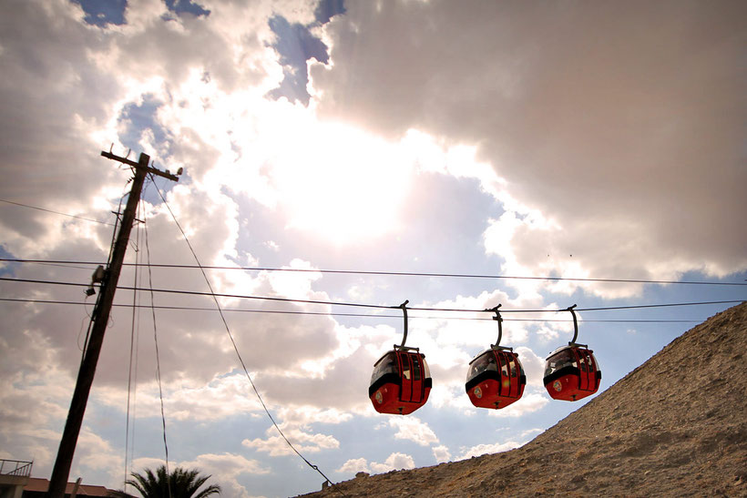 Cable cars to the Mount of Temptation in Jericho... © Sabrina Iovino | JustOneWayTicket.com