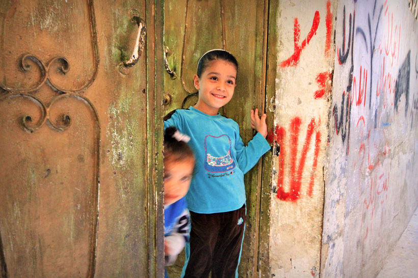 In the afternoon we visited the Balata Camp, a Palestinian refugee camp in the northern West Bank. © Sabrina Iovino | JustOneWayTicket.com