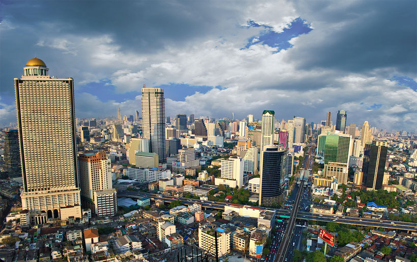 View from the top floor of the Sathorn Unique Building © Sabrina Iovino | JustOneWayTicket.com 