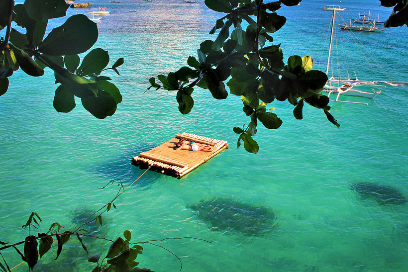 Or just sleep on the sea. At Spider House near Diniwid Beach, Boracay, Philippines. 2013 © Sabrina Iovino | JustOneWayTicket.com