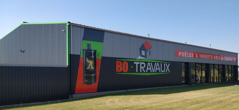 BO TRAVAUX siege et showroom Antigny  - Poêles à bois et à granulés 