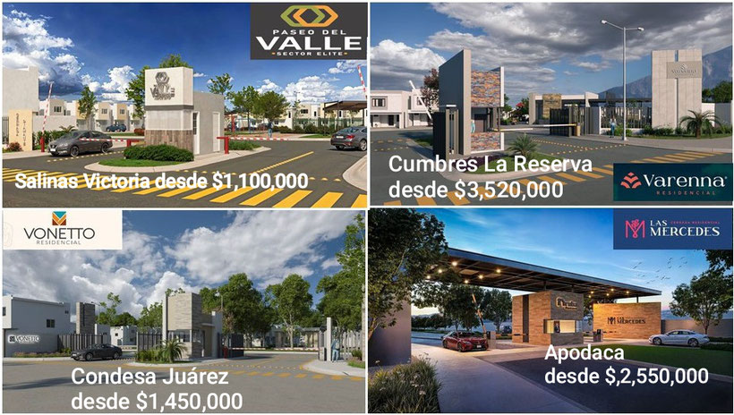 Fraccionamientos disponibles Ruba Monterrey 2025 nombres