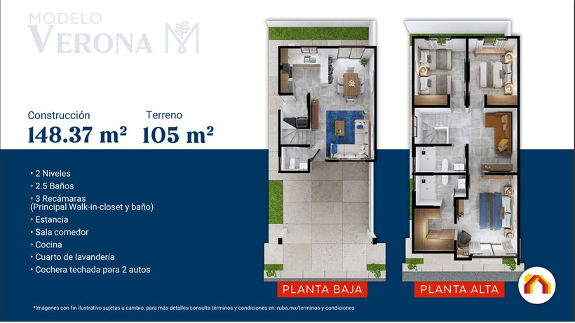distribucion casa modelo verona las mercedes apodaca