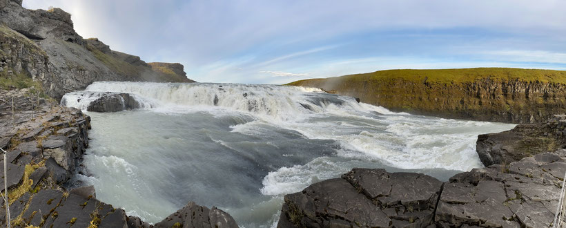 Gulfoss Wasserfall in Island