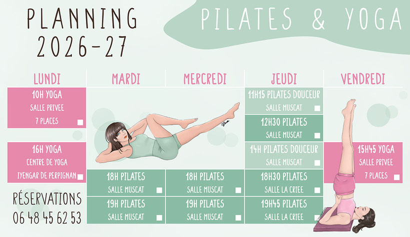cours de pilates ateliers yoga toulouges perpignan canohès thuir le soler st esteve