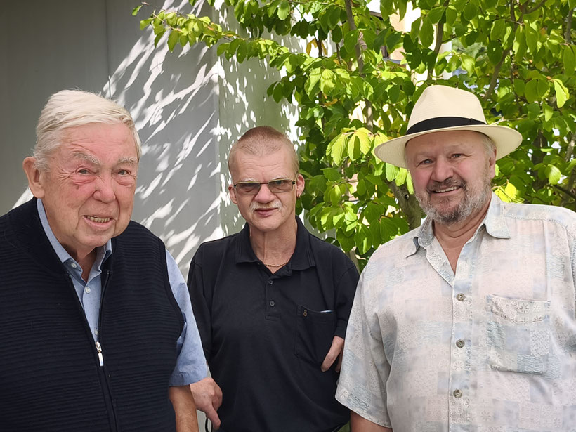 Manfred Sperber (Ehrenvorsitzeder), Herbert Trautner (Ehrenvorsitzender), Klaus Brunner (Sportwart)