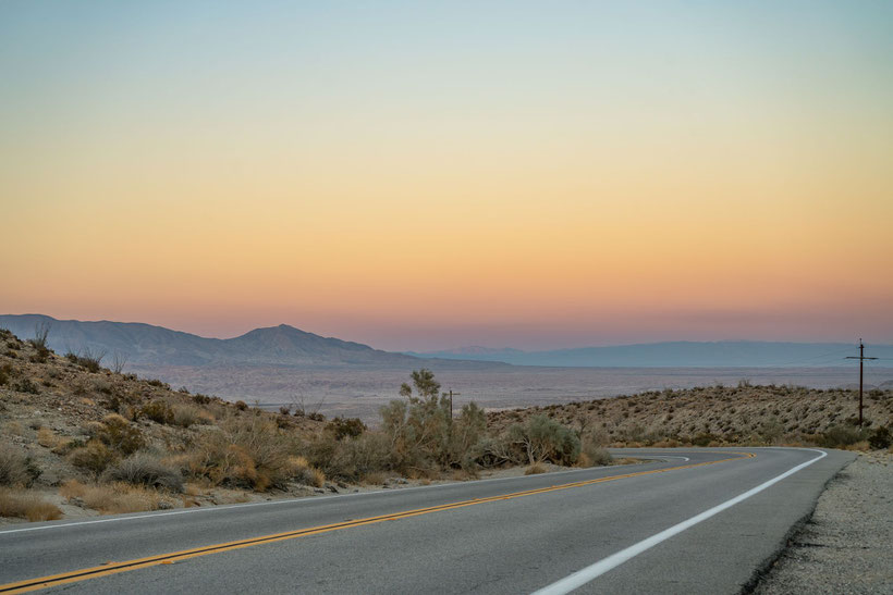 Sunset at Anza Borrego Desert State Park, California