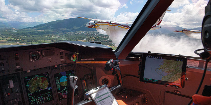 canadair dash 8 top largage remy michelin beechcraft 200 super king beech écopage milan 74 pelican Sabena Technics feux de foret amicale pompiers du ciel bombardier d'eau frederic marsaly