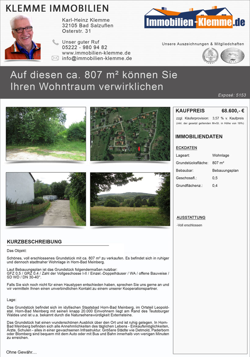 Grundstuck Kaufen In Bad Salzuflen Grundstucke Grundstucksverkauf