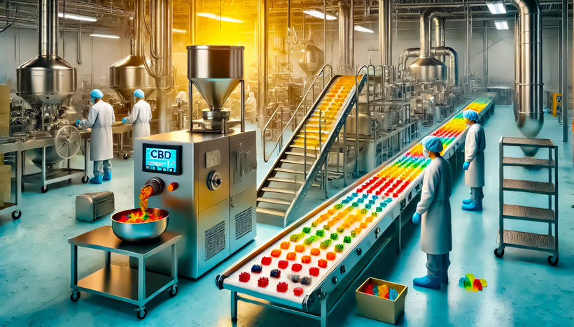 CBD Gummies Produktion