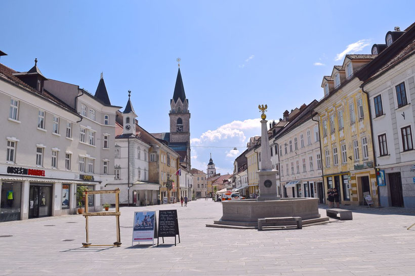 17 sehenswerte Orte in Kranj - Hauptplatz