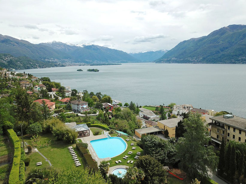 Park Hotel Brenscino in Brissago - Pool with a View