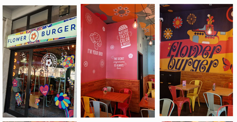 Foto-Collage, Flower Burger Verona 2026: ©Bellone Franchise Consulting GmbH