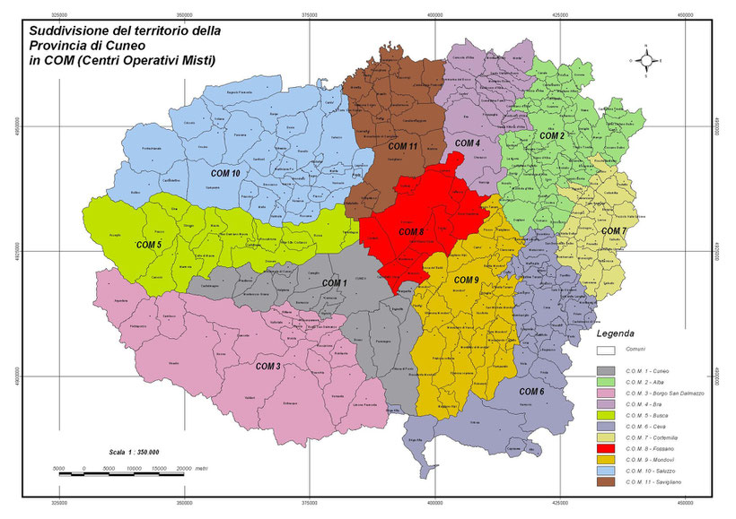 Cartina Stradale Provincia Di Cuneo