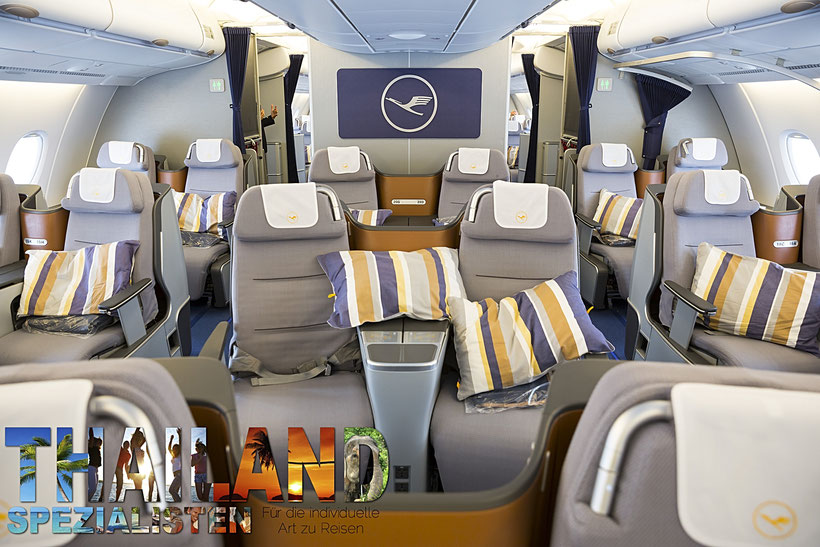 Lufthansa a380 Business-Class Thailand