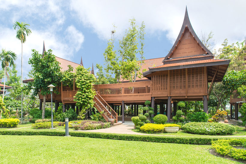 Teakholz Haus in Thailand